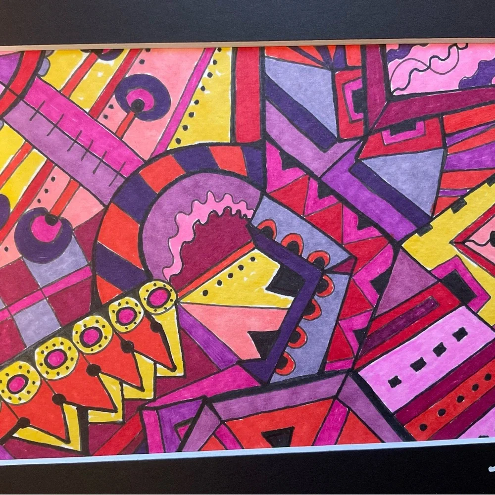 Original Intuitive Abstract Drawing - Picture 3 of 3